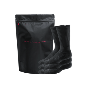 Black Crew Socks pack 3 with Package