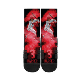 Bryce Harper Red Fog Socks