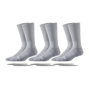 grey Men's Crew Socks 3-Pack