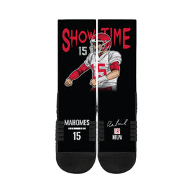 Pat Mahomes Showtime Black Socks