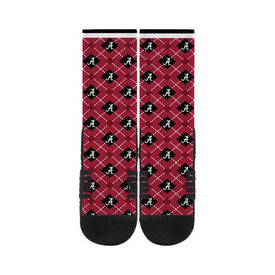 Alabama Argyle Crimson Sock