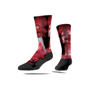 Mike Trout Red Fog Socks