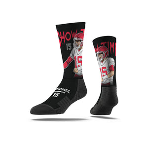 Pat Mahomes Showtime Black Socks