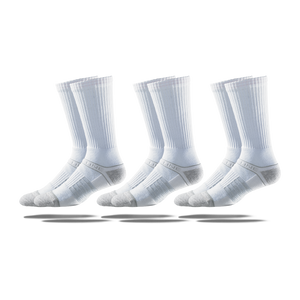 white Men's Crew Socks 3-Pack