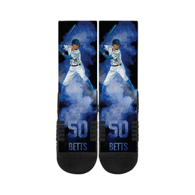 Mookie Betts Blue Fog Socks