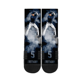 Freddie Freeman Navy Fog Socks
