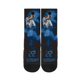 Clayton Kershaw Blue Fog Socks